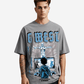 G West Game of G Baby Blue Black Oversized T-Shirt Mens
