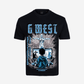 G West Game of G Baby Blue Black Oversized T-Shirt Mens