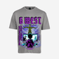 G West Game of G Baby Blue Black Oversized T-Shirt Mens