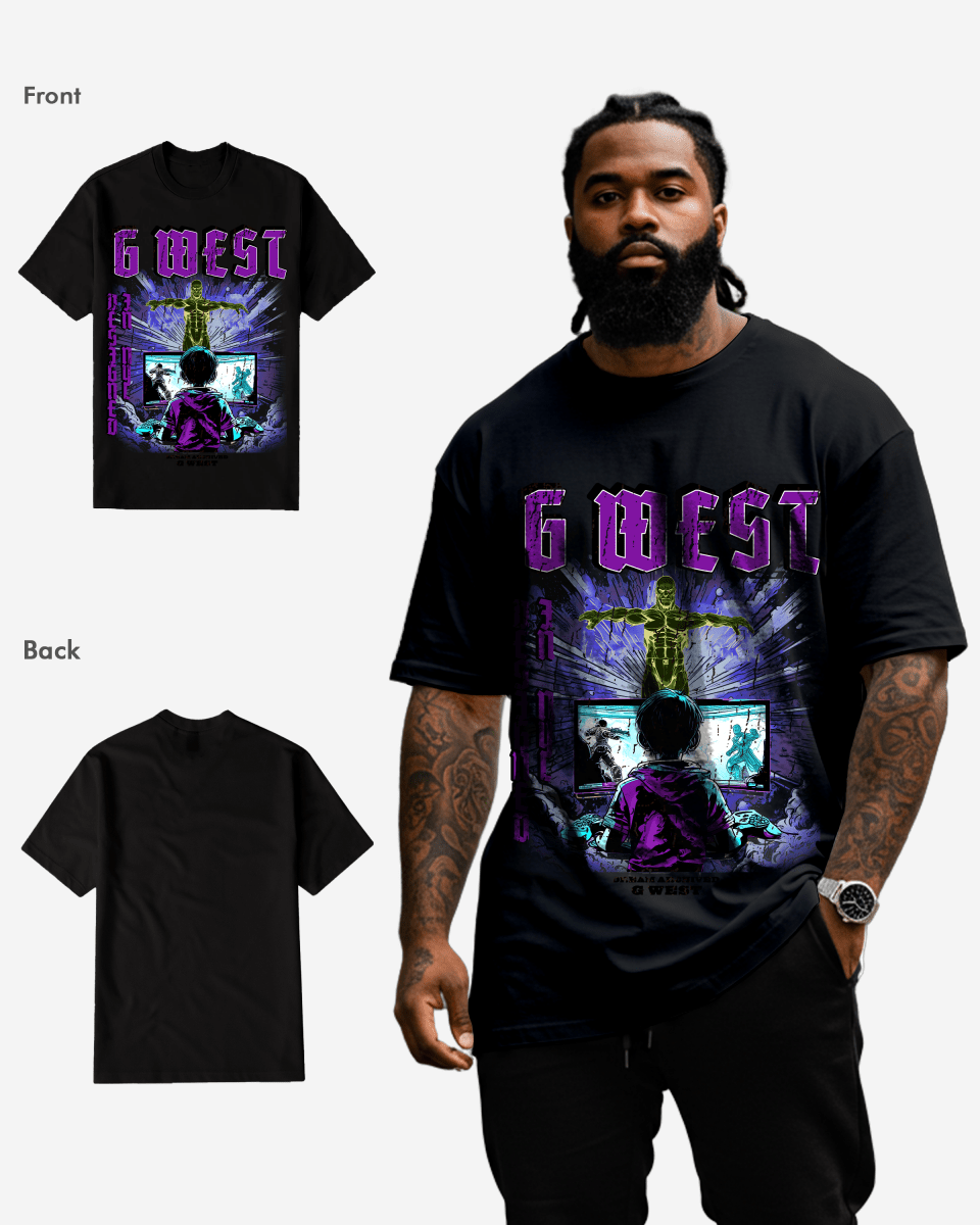 G West Game of G Purple T-Shirt Big and Tall Mens