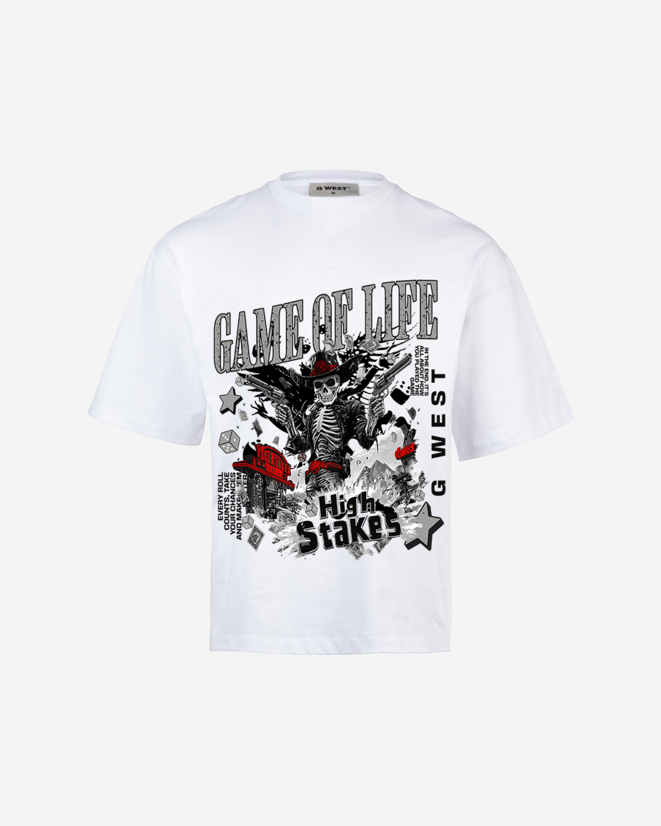 G West Game Of Life Oversized T-Shirt Mens