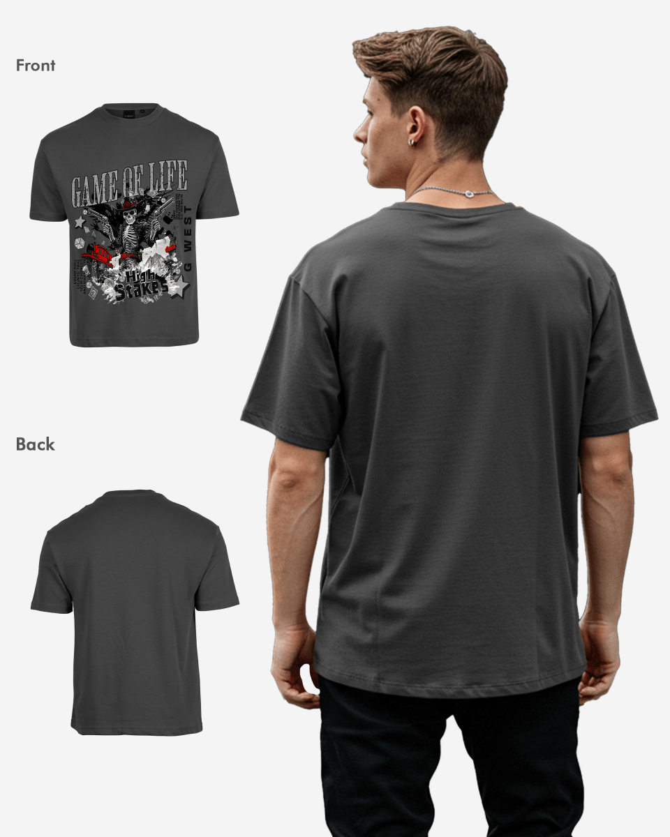 G West Game Of Life Oversized T-Shirt Mens