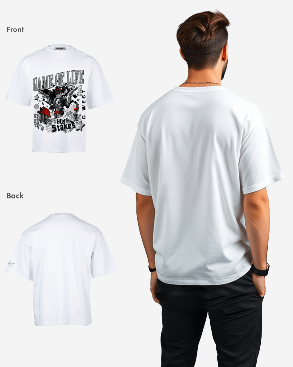G West Game Of Life Oversized T-Shirt Mens