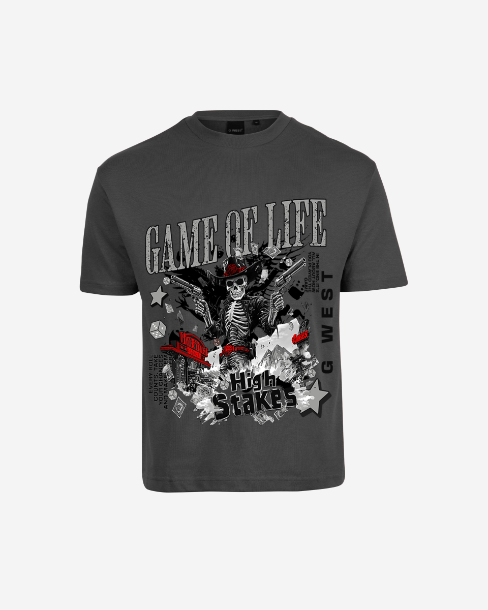 G West Game Of Life Oversized T-Shirt Mens