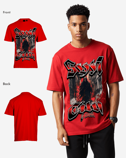 G West Ghost City Oversized T-Shirt Mens
