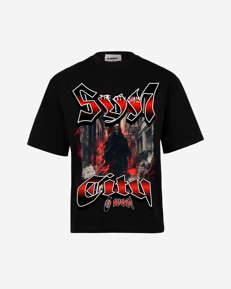 G West Ghost City Oversized T-Shirt Mens