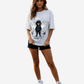 G West Girl Character Cool Oversized Women's T-Shirt