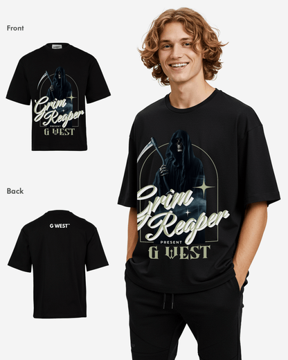 G WEST GRIM REAPER OVERSIZED T-Shirt Mens