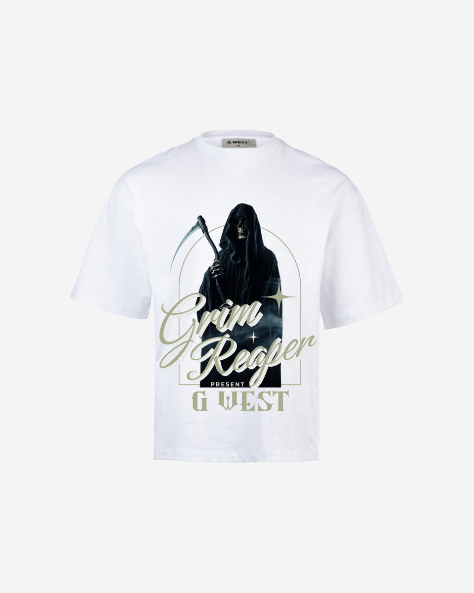 G WEST GRIM REAPER OVERSIZED T-Shirt Mens
