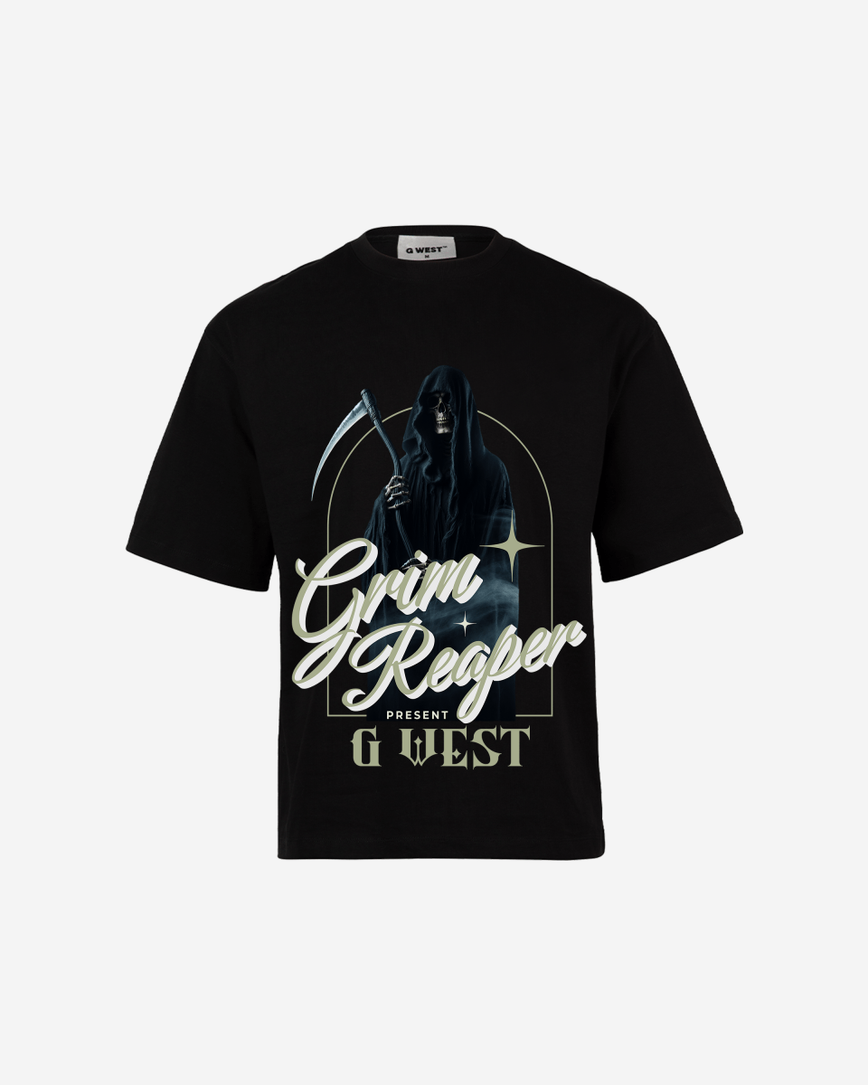 G WEST GRIM REAPER OVERSIZED T-Shirt Mens