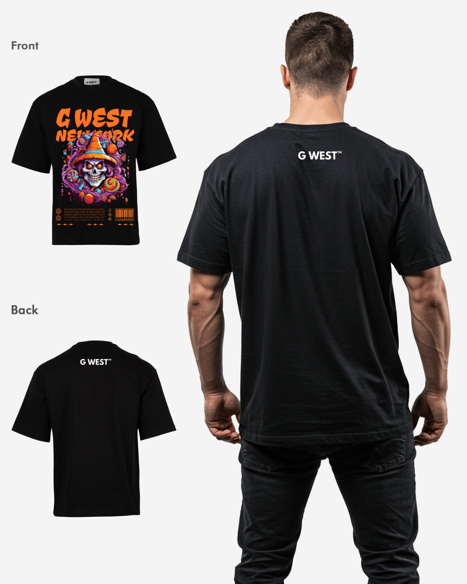G WEST HALLOWEEN OVERSIZED T-Shirt Mens