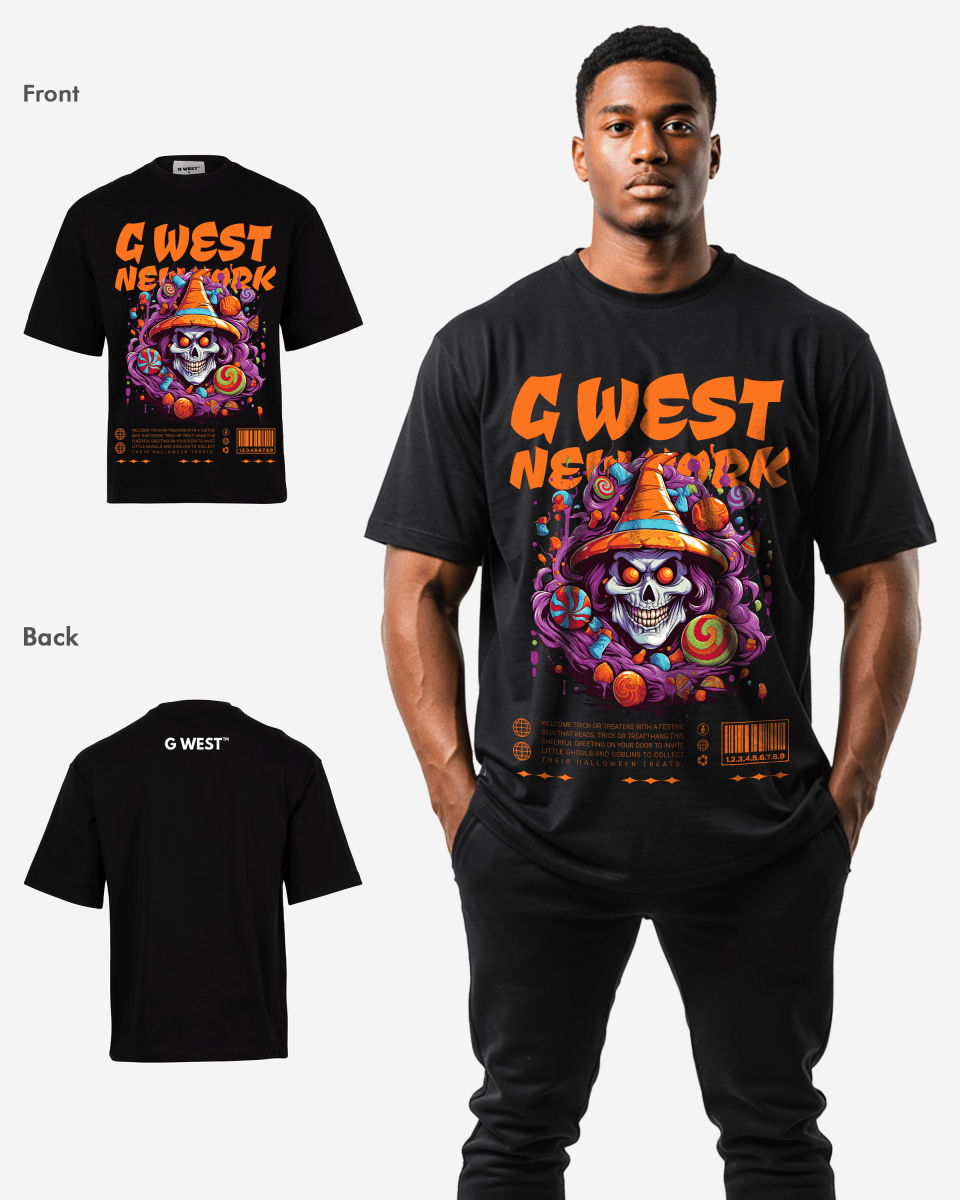 G WEST HALLOWEEN OVERSIZED T-Shirt Mens