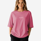 G West Womens Heavyweight Logo Wear Oversized T-Shirt