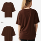 G West Womens Heavyweight Logo Wear Oversized T-Shirt