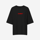 G West Womens Heavyweight Logo Wear Oversized T-Shirt