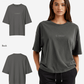 G West Womens Heavyweight Logo Wear Oversized T-Shirt