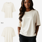 G West Womens Heavyweight Logo Wear Oversized T-Shirt