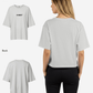G West Womens Heavyweight Logo Wear Oversized T-Shirt