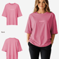 G West Womens Heavyweight Logo Wear Oversized T-Shirt