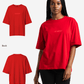G West Womens Heavyweight Logo Wear Oversized T-Shirt
