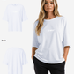 G West Womens Heavyweight Logo Wear Oversized T-Shirt