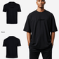 G West Mens Heavyweight Logo Wear Oversized T-Shirt