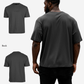 G West Mens Heavyweight Logo Wear Oversized T-Shirt