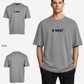 G West Mens Heavyweight Logo Wear Oversized T-Shirt