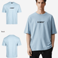G West Mens Heavyweight Logo Wear Oversized T-Shirt