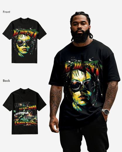 G West Hold Steady Black T-Shirt Big and Tall Mens