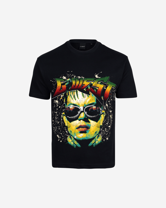 G West Mens Hold Steady Premium Oversized Tee Front And Back Print