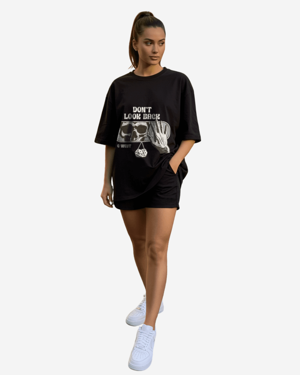 G West Horror Rearview Oversized Women's T-Shirt