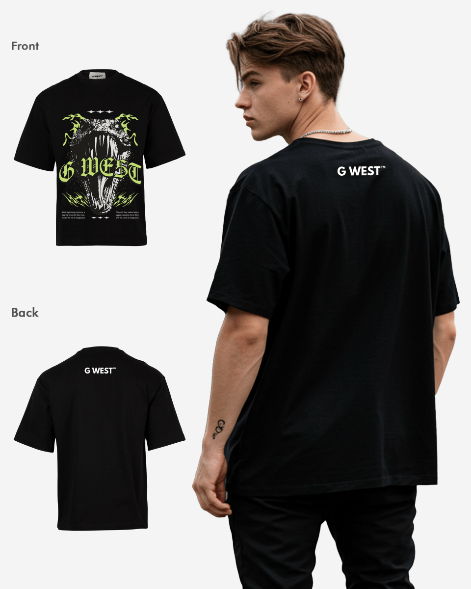 G WEST HUNGER UNLEASHED OVERSIZED T-Shirt Mens