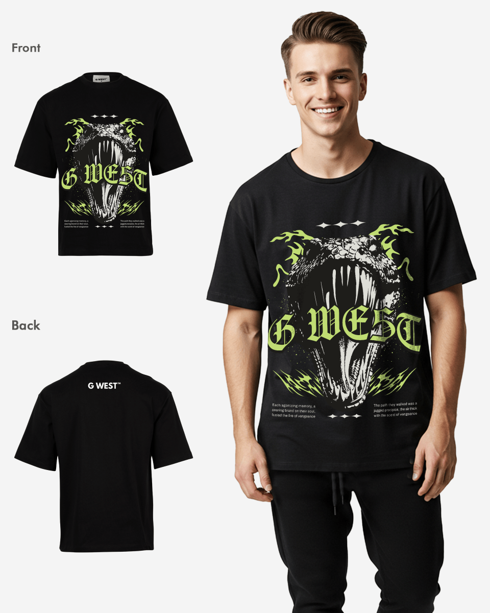 G WEST HUNGER UNLEASHED OVERSIZED T-Shirt Mens