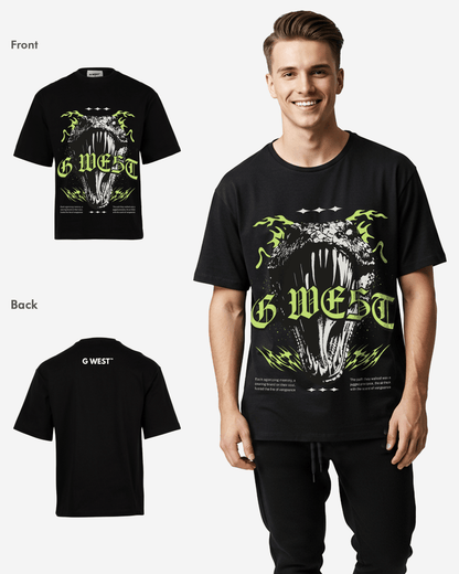 G WEST HUNGER UNLEASHED OVERSIZED T-Shirt Mens