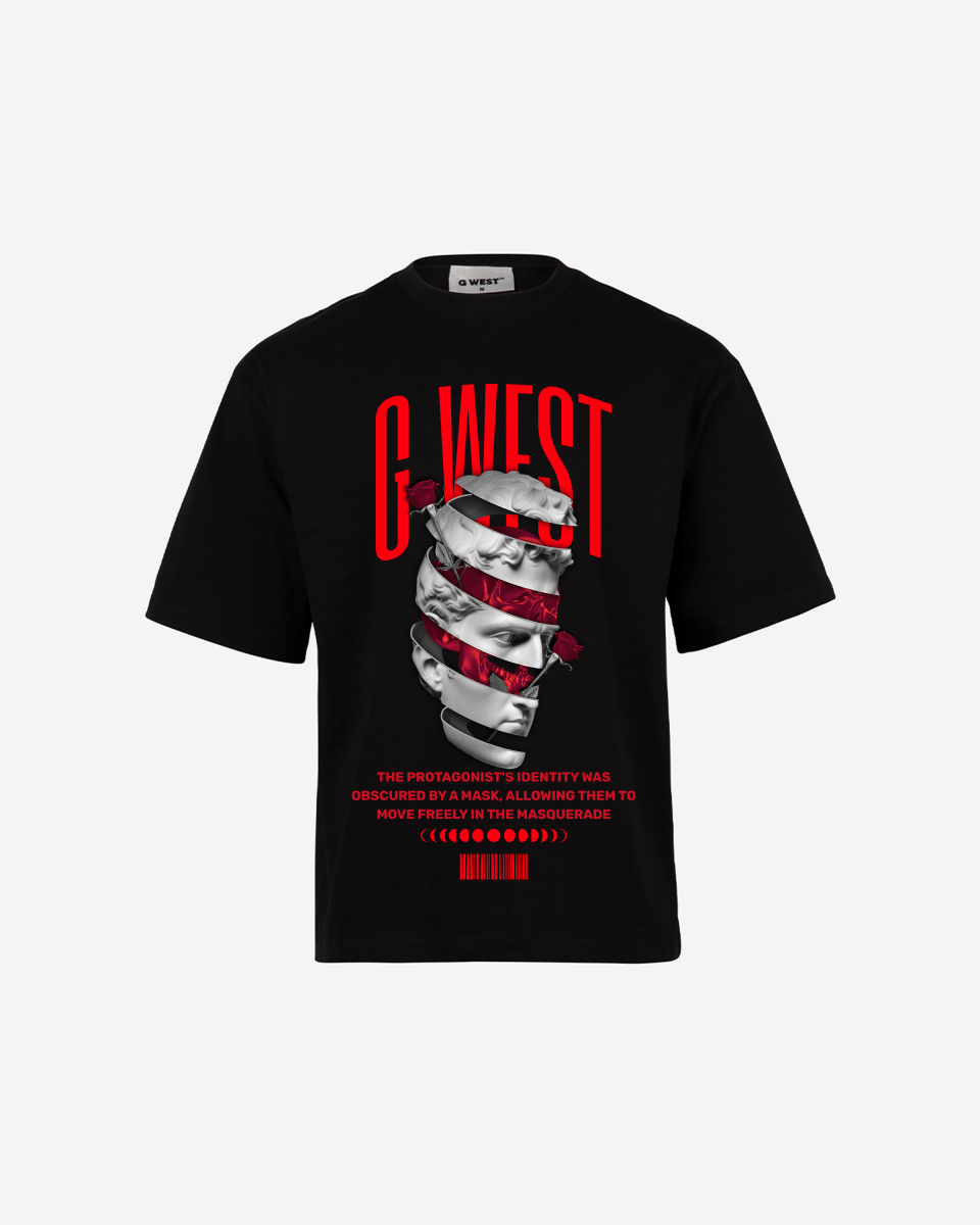 G WEST identity concealed OVERSIZED T-Shirt Mens