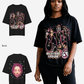 G West Womens Illuminated Soul Double Hit Premium Oversized Tee Front And Back Print