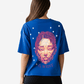 G West Womens Illuminated Soul Double Hit Premium Oversized Tee Front And Back Print