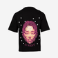 G West Mens Illuminated Soul Double Hit Premium Oversized Tee Front And Back Print