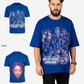 G West Mens Illuminated Soul Double Hit Premium Oversized Tee Front And Back Print