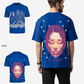 G West Mens Illuminated Soul Double Hit Premium Oversized Tee Front And Back Print
