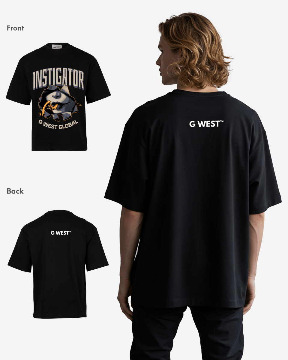 G WEST Instigator Oversized T-Shirt Mens