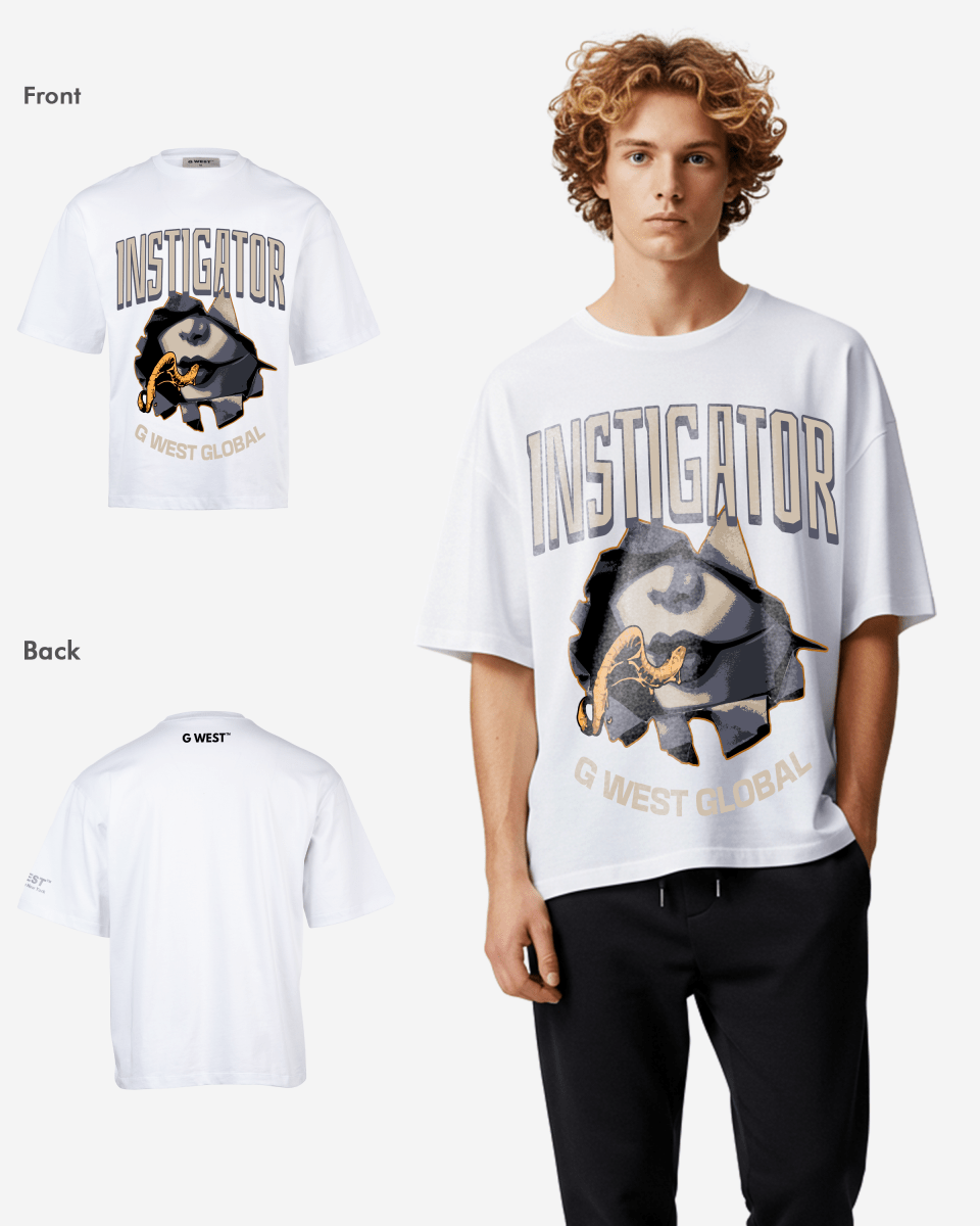 G WEST Instigator Oversized T-Shirt Mens