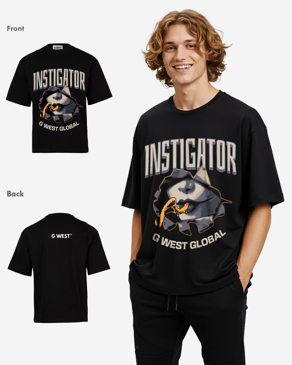 G WEST Instigator Oversized T-Shirt Mens