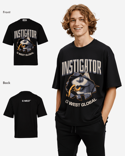 G WEST Instigator Oversized T-Shirt Mens