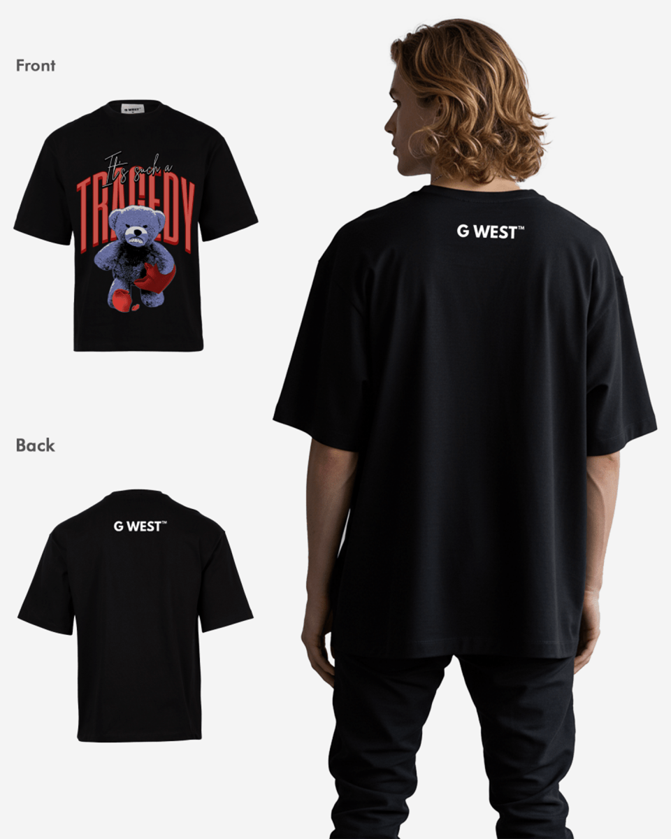 G WEST IT'S SUCH A TRAGEDY OVERSIZED T-Shirt Mens