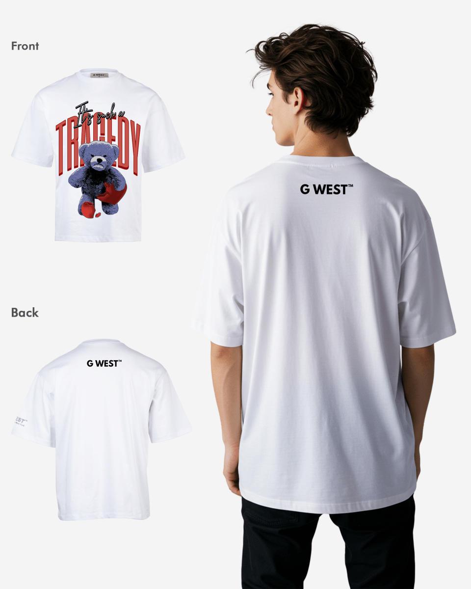 G WEST IT'S SUCH A TRAGEDY OVERSIZED T-Shirt Mens