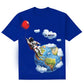 G West Kids Balloon Earth Royal T-Shirt Mens