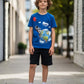 G West Kids Balloon Earth Royal T-Shirt Mens
