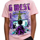 G West Kids Game Of G Purple T-Shirt Mens